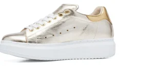 Donna GUIDOMAGGI Scarpe Donna>Guangzhou - Sneakers con rialzo in Pelle Pieno Fiore fino a 6,5 cm più alto