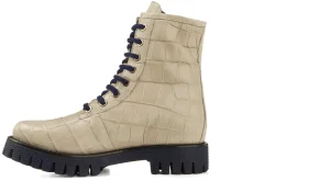 Uomo GUIDOMAGGI Scarpe In Pelle Esotica>Hail - Stivali da uomo con rialzo interno in Pelle Coccodrillo da 6 a 10 cm