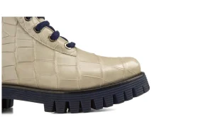 Uomo GUIDOMAGGI Scarpe In Pelle Esotica>Hail - Stivali da uomo con rialzo interno in Pelle Coccodrillo da 6 a 10 cm