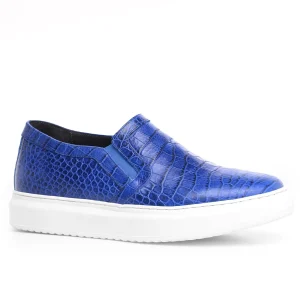 Uomo GUIDOMAGGI Slip-on>Hamptons - Slip-On con rialzo interno in Pelle Pieno Fiore  Coccodrillo da 6 a 8 cm più alto