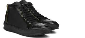 Uomo GUIDOMAGGI Scarpe In Pelle Esotica | Sneakers>Herat - Sneakers rialzanti da uomo in Pelle Coccodrillo fino a 7 cm più alto