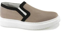 Uomo GUIDOMAGGI Slip-on>Honolulu - scarpe con rialzo in Mix Pelle/Tessuto fino a 6 cm più alto