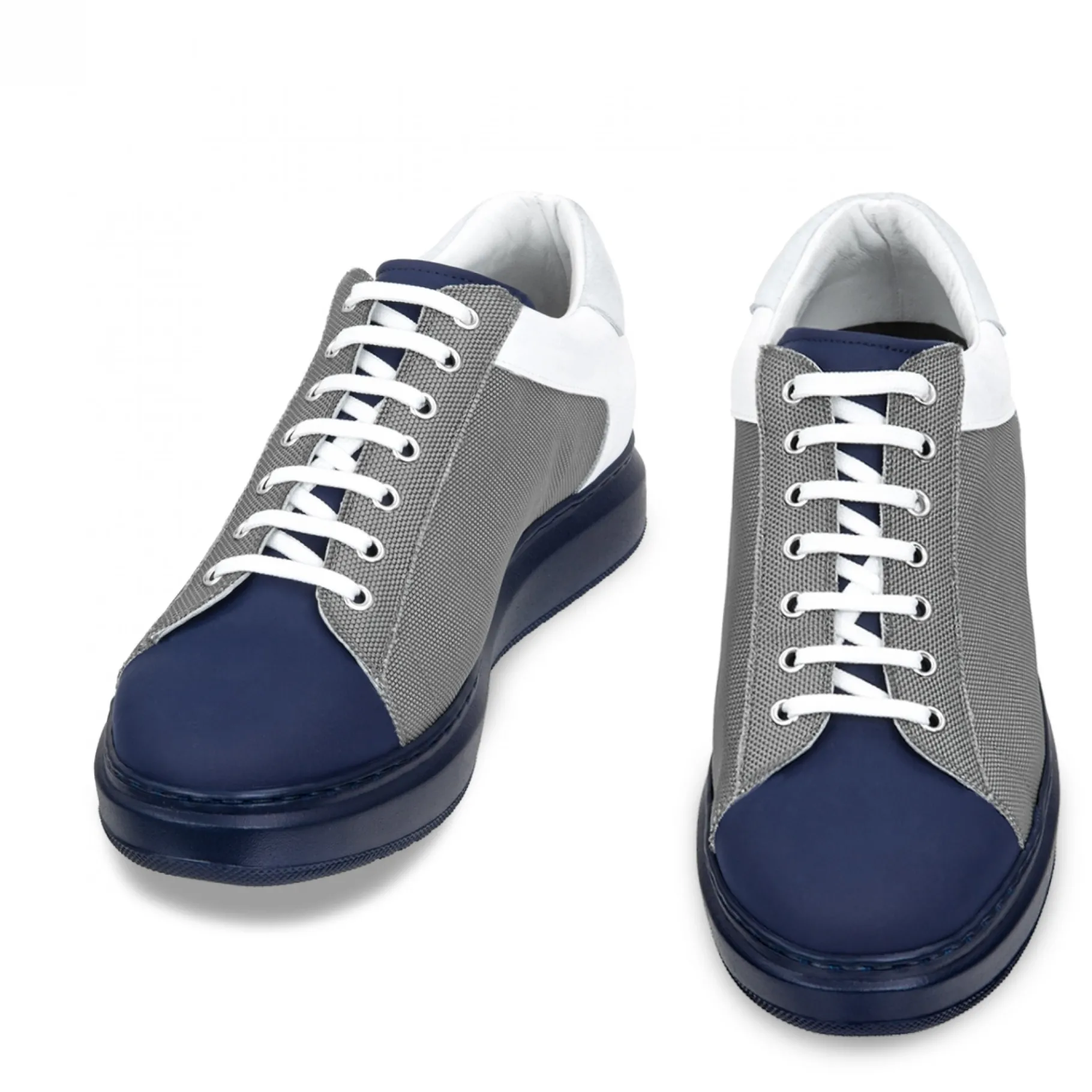 hydra__sneakers_con_rialz_0.webp Uomo GUIDOMAGGI Sneakers>Hydra - sneakers con rialzo in Mix Pelle/Tessuto da 6 a 8 cm più alto
