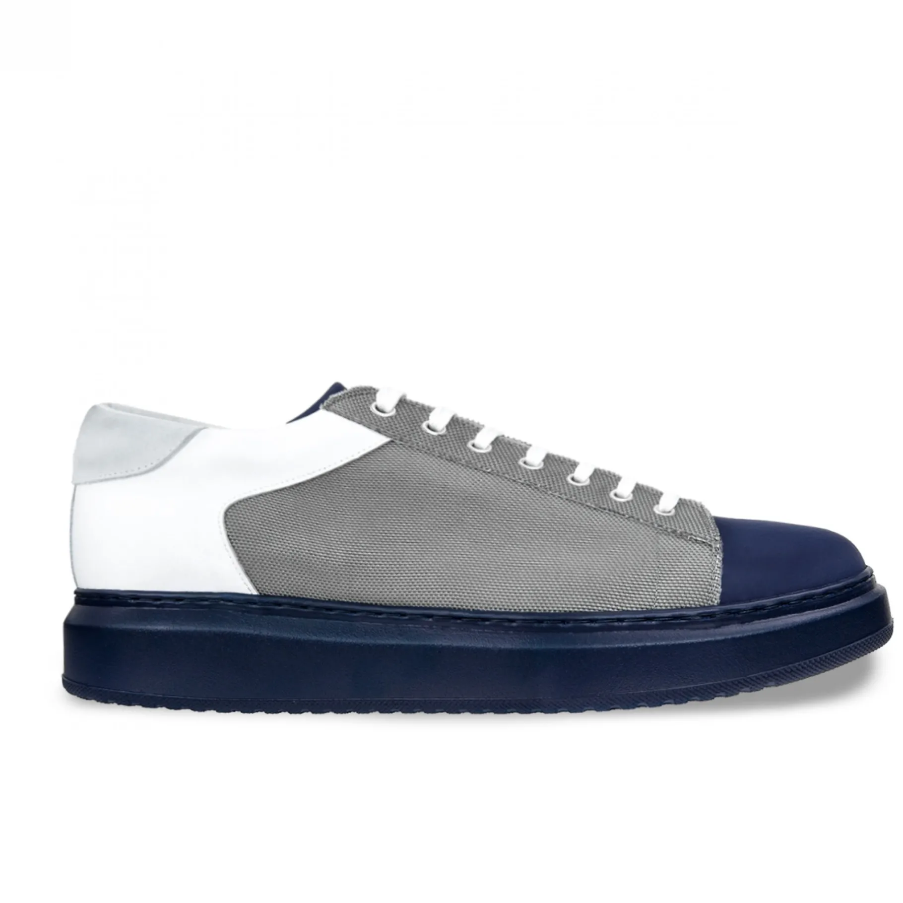 hydra__sneakers_con_rialz_1.webp Uomo GUIDOMAGGI Sneakers>Hydra - sneakers con rialzo in Mix Pelle/Tessuto da 6 a 8 cm più alto