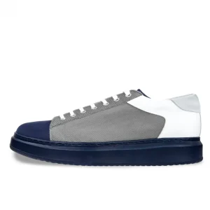 Uomo GUIDOMAGGI Sneakers>Hydra - sneakers con rialzo in Mix Pelle/Tessuto da 6 a 8 cm più alto