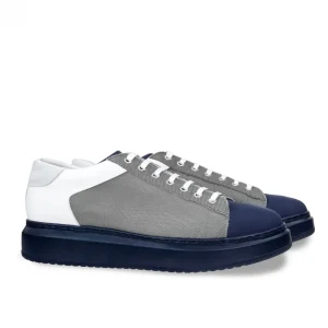 Uomo GUIDOMAGGI Sneakers>Hydra - sneakers con rialzo in Mix Pelle/Tessuto da 6 a 8 cm più alto