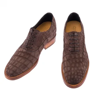 Uomo GUIDOMAGGI Scarpe In Pelle Esotica>Ibiza - Classiche Esotiche scarpe rialzate uomo in Pelle Coccodrillo da 6 a 8 cm più alto
