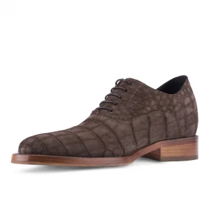 Uomo GUIDOMAGGI Scarpe In Pelle Esotica>Ibiza - Classiche Esotiche scarpe rialzate uomo in Pelle Coccodrillo da 6 a 8 cm più alto