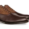 Uomo GUIDOMAGGI Cucitura Goodyear | Stringate>Imola -classica Oxford con rialzo personalizzabile in pelle marronefino a 8 cm più alto
