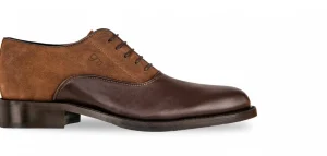 Uomo GUIDOMAGGI Cucitura Goodyear | Stringate>Imola -classica Oxford con rialzo personalizzabile in pelle marronefino a 8 cm più alto