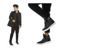Uomo GUIDOMAGGI Scarpe In Pelle Esotica | Sneakers>Indonesia - Sneakers Esotiche casual con rialzo interno  in Mix Pelle da 6 a 10 cm più alto