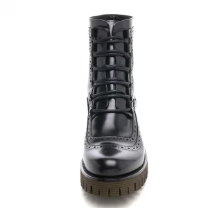 Uomo GUIDOMAGGI Anfibi>Islington - Stivali con rialzo interno da uomo in Pelle Pieno Fiore da 6 a 10 cm più alto