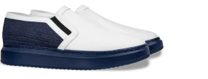 Uomo GUIDOMAGGI Slip-on>Israel -scarpe rialzata in Mix Pelle/Tessuto fino a 6 cm più alto