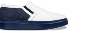 Uomo GUIDOMAGGI Slip-on>Israel -scarpe rialzata in Mix Pelle/Tessuto fino a 6 cm più alto