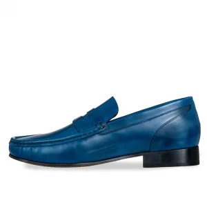 Uomo GUIDOMAGGI Shell Cordovan | Penny Loafers>Ithaca -mocassini rialzanti shell cordovan in Pelle fino a 6 cm più alto