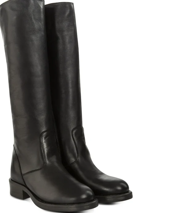 Donna GUIDOMAGGI Scarpe Donna>Jasmine Black W - Stivali con rialzo in Pelle Da 6 a 8 cm più alto