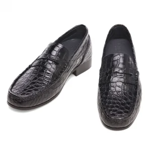 Uomo GUIDOMAGGI Scarpe In Pelle Esotica>Karachi - Mocassini rialzante in Pelle fino a 6.5 cm più alto