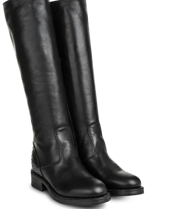 Donna GUIDOMAGGI Scarpe Donna>Kate -elevator boots in Mix Pelle Da 6 a 8 cm più alto