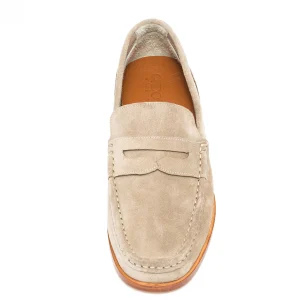 Uomo GUIDOMAGGI Penny Loafers>Kazakistan - Mocassini con rialzo interno in Pelle Scamosciato Fino a 8 cm più alto