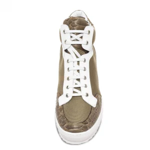 Uomo GUIDOMAGGI Scarpe In Pelle Esotica | Sneakers>Kenya - Sneakers con rialzo in Mix Pelle da 6 a 10 cm più alto