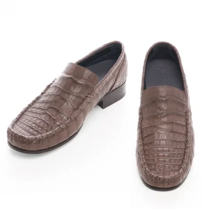 Uomo GUIDOMAGGI Scarpe In Pelle Esotica>Khartoum - Mocassini Esotiche scarpe con rialzo in Pelle Coccodrillo Fino a 6.5 cm più alto