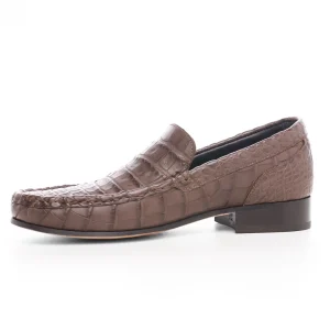 Uomo GUIDOMAGGI Scarpe In Pelle Esotica>Khartoum - Mocassini Esotiche scarpe con rialzo in Pelle Coccodrillo Fino a 6.5 cm più alto