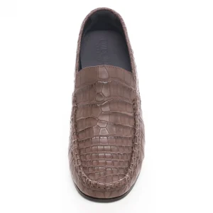 Uomo GUIDOMAGGI Scarpe In Pelle Esotica>Khartoum - Mocassini Esotiche scarpe con rialzo in Pelle Coccodrillo Fino a 6.5 cm più alto