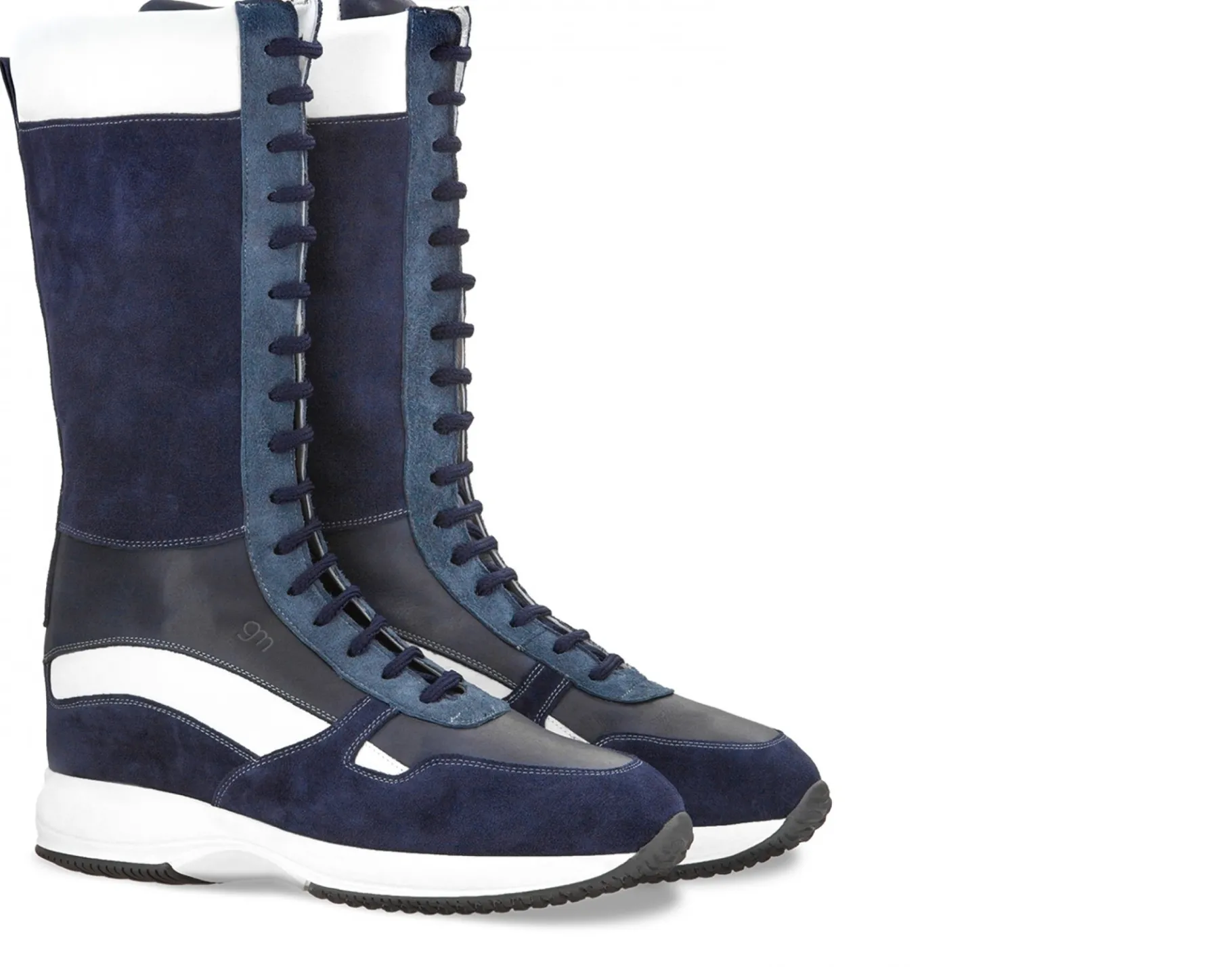 la_brea_avenue__sneakers__0.webp Uomo GUIDOMAGGI Sneakers>La Brea Avenue - Sneakers con rialzo in Mix Pelle Da 10 cm a 15 cm più alto