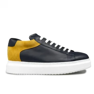 Uomo GUIDOMAGGI Sneakers>Las Palmas - sneakers con rialzo in Mix Pelle da 6 a 8 cm più alto