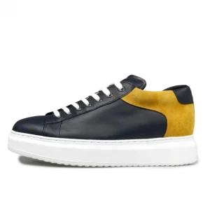 Uomo GUIDOMAGGI Sneakers>Las Palmas - sneakers con rialzo in Mix Pelle da 6 a 8 cm più alto