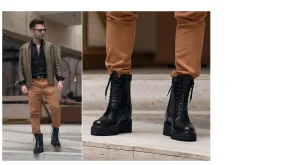 Uomo GUIDOMAGGI Stivali Da 12 A 15 Cm>Laurel Canyon - Stivali  rialzanti uomo  in Pelle Pieno Fiore Da 10 cm a 15 cm più alto