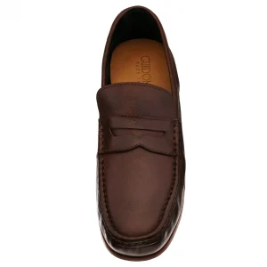 Uomo GUIDOMAGGI Cordovan | Penny Loafers>Lebanon - Mocassini scarpe rialzanti in Pelle Cordovan da 6 a 8 cm più alto