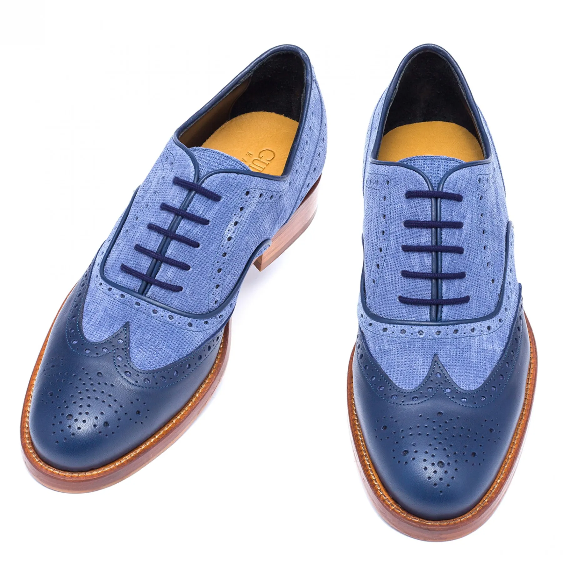 leicester__classiche_scar_0.webp Uomo GUIDOMAGGI Stringate>Leicester - Classiche scarpe rialzate in Mix Pelle/Tessuto da 6 a 8 cm più alto
