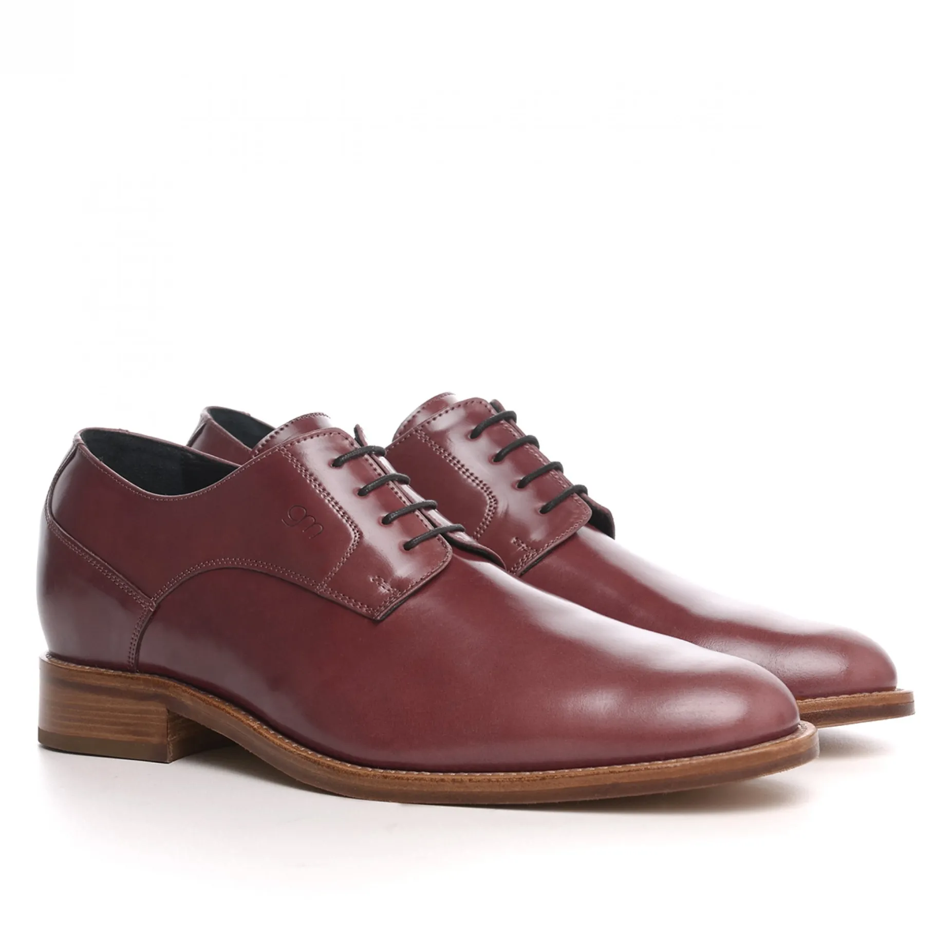 lille__classiche_rialzate_4.webp Uomo GUIDOMAGGI Cordovan | Cucitura Goodyear>Lille - Classiche rialzate da uomo in Pelle Cordovan da 6 a 8 cm più alto