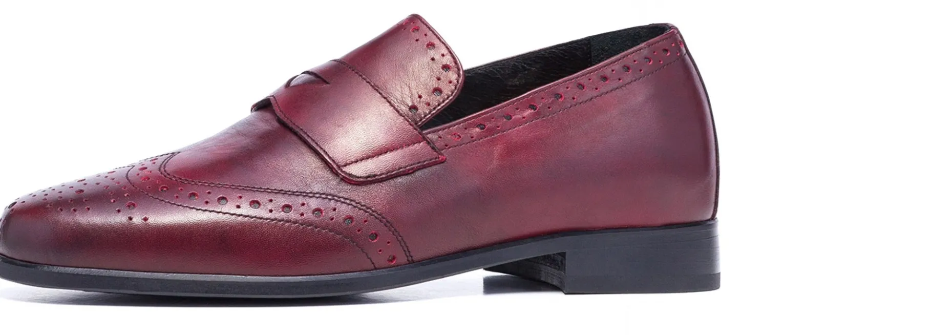 luxemburg__mocassini_con__2.webp Uomo GUIDOMAGGI Penny Loafers>Luxemburg - Mocassini con rialzo in Pelle Pieno Fiore Fino a 8 cm più alto