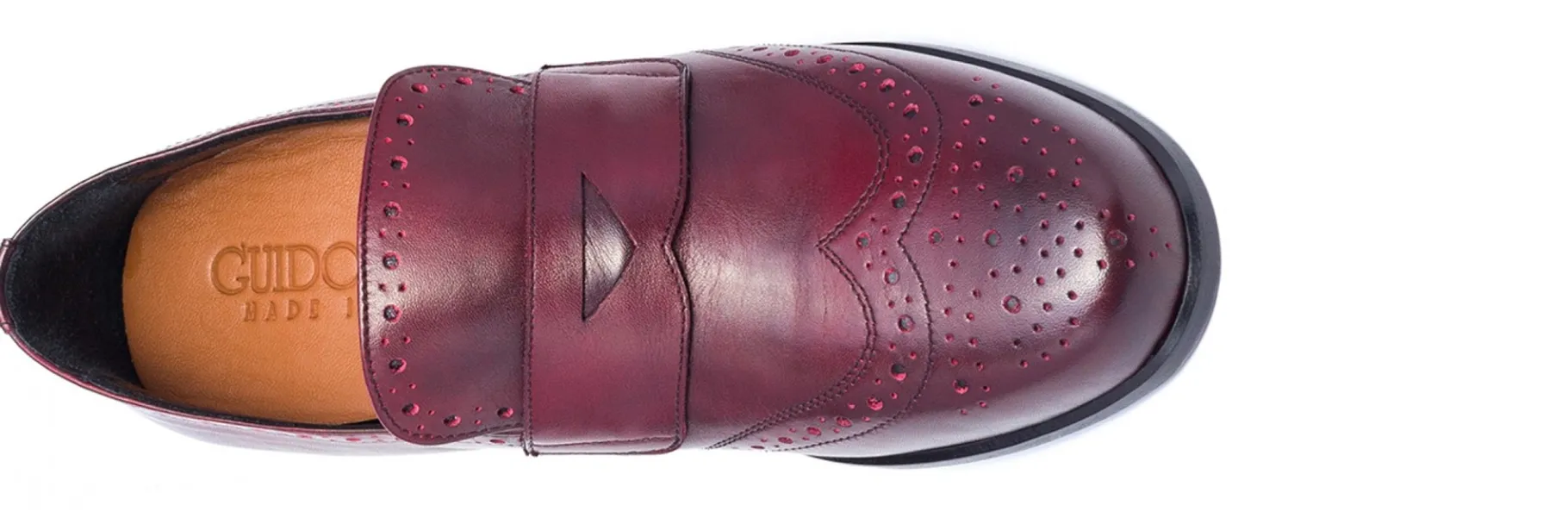 luxemburg__mocassini_con__3.webp Uomo GUIDOMAGGI Penny Loafers>Luxemburg - Mocassini con rialzo in Pelle Pieno Fiore Fino a 8 cm più alto