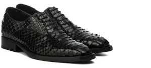 Uomo GUIDOMAGGI Scarpe In Pelle Esotica>Madagascar - Scarpe classiche con rialzo in Pelle Pitone da 6 a 8 cm più alto