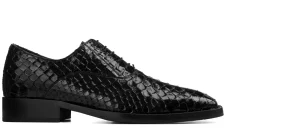 Uomo GUIDOMAGGI Scarpe In Pelle Esotica>Madagascar - Scarpe classiche con rialzo in Pelle Pitone da 6 a 8 cm più alto
