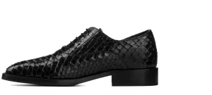 Uomo GUIDOMAGGI Scarpe In Pelle Esotica>Madagascar - Scarpe classiche con rialzo in Pelle Pitone da 6 a 8 cm più alto
