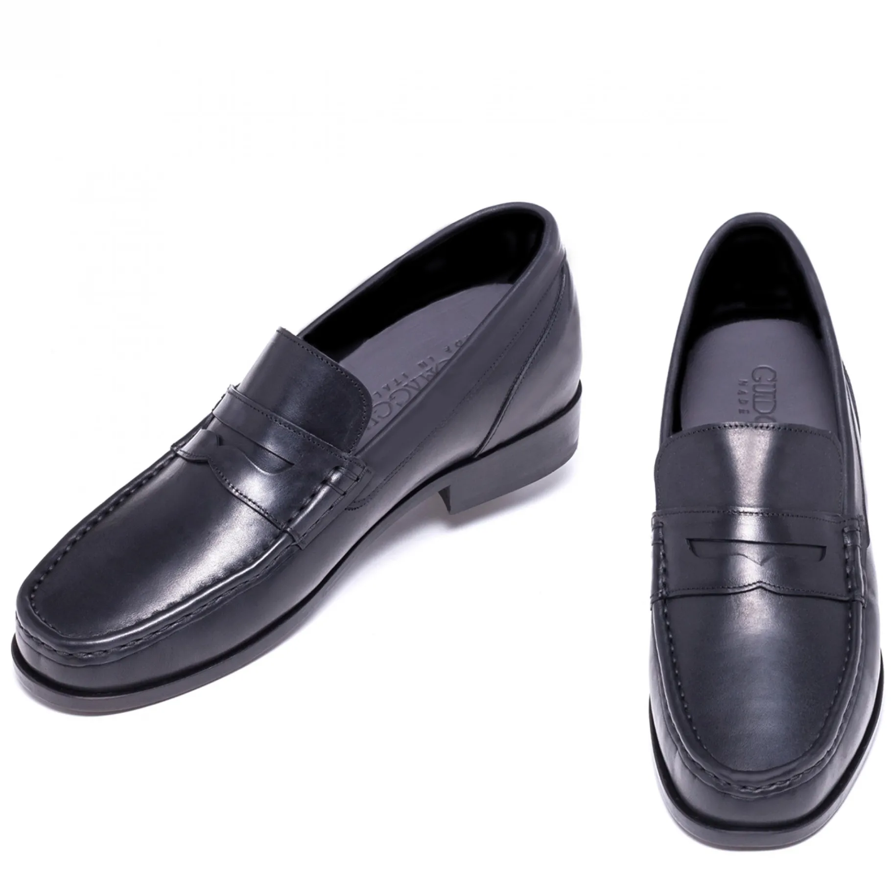 marocco__mocassini_scarpe_0.webp Uomo GUIDOMAGGI Cordovan | Penny Loafers>Marocco - Mocassini scarpe rialzanti in Pelle Cordovan da 6 a 8 cm più alto