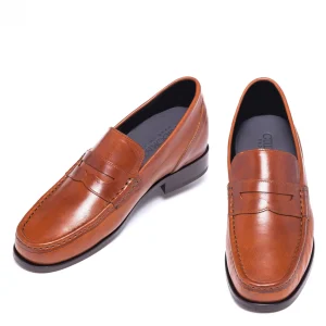 Uomo GUIDOMAGGI Cordovan | Penny Loafers>Marrakech - Mocassini scarpe rialzanti in Pelle Cordovan da 6 a 8 cm più alto