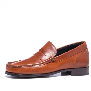 Uomo GUIDOMAGGI Cordovan | Penny Loafers>Marrakech - Mocassini scarpe rialzanti in Pelle Cordovan da 6 a 8 cm più alto