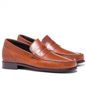 Uomo GUIDOMAGGI Cordovan | Penny Loafers>Marrakech - Mocassini scarpe rialzanti in Pelle Cordovan da 6 a 8 cm più alto
