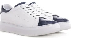 Uomo GUIDOMAGGI Scarpe In Pelle Esotica | Sneakers>Mediterraneo - Sneakers con rialzo da uomo in Pelle fino a 8 cm più alto