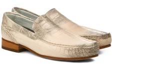 Uomo GUIDOMAGGI Scarpe In Pelle Esotica>Menton - Mocassini da uomo con rialzo in Pelle Coccodrillo fino a 6,5 cm più alto