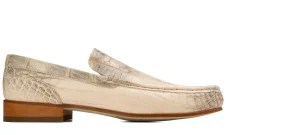 Uomo GUIDOMAGGI Scarpe In Pelle Esotica>Menton - Mocassini da uomo con rialzo in Pelle Coccodrillo fino a 6,5 cm più alto