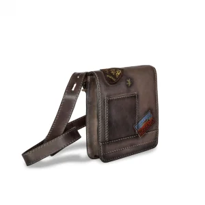 GUIDOMAGGI Pratesi Bags>Messenger - Borsello Pratesi in Pelle da uomo