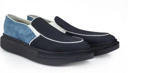 Uomo GUIDOMAGGI Slip-on>Molokai - scarpe con rialzo in Mix Pelle/Tessuto fino a 6 cm più alto
