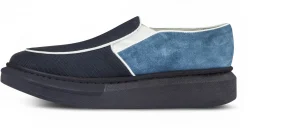 Uomo GUIDOMAGGI Slip-on>Molokai - scarpe con rialzo in Mix Pelle/Tessuto fino a 6 cm più alto