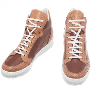 Uomo GUIDOMAGGI Scarpe In Pelle Esotica | Sneakers>Nairobi - Sneakers con rialzo in Mix Pelle da 6 a 10 cm più alto
